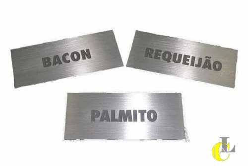 Gravação a laser placa